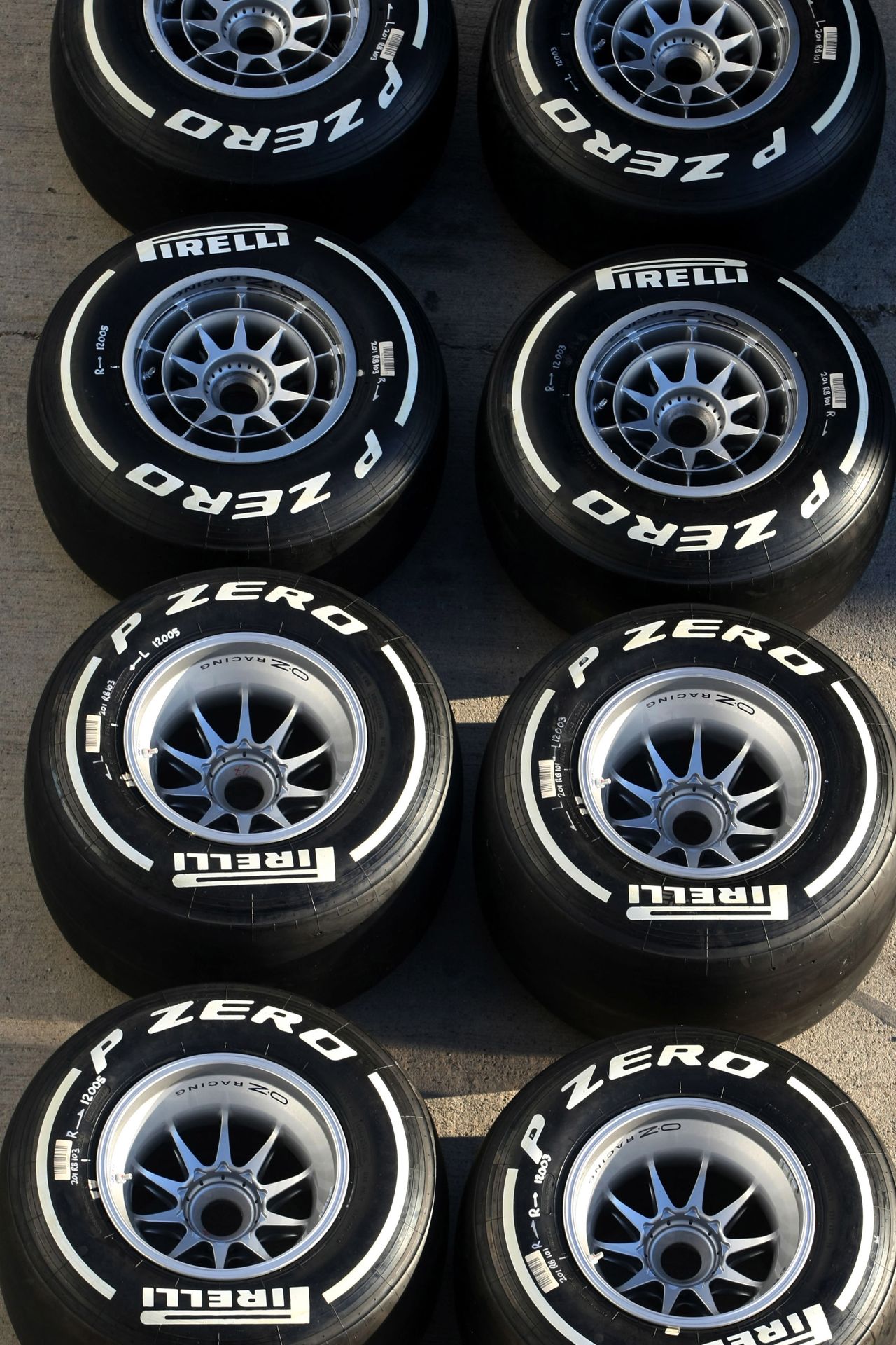 07.02.2012 Jerez, Spain,
Pirelli tires   - Formula 1 Testing, day 1 - Formula 1 World Championship 