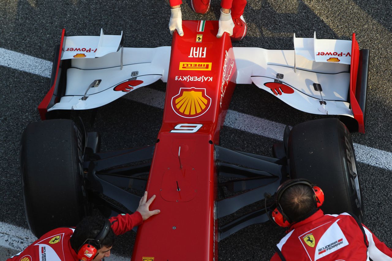 07.02.2012 Jerez, Spain,
Felipe Massa (BRA), Scuderia Ferrari front wing - Formula 1 Testing, day 1 - Formula 1 World Championship