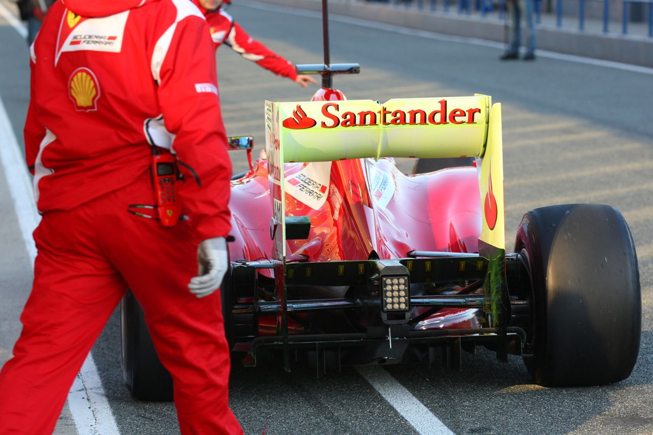 07.02.2012 Jerez, Spain,
Felipe Massa (BRA), Scuderia Ferrari rear wing - Formula 1 Testing, day 1 - Formula 1 World Championship 