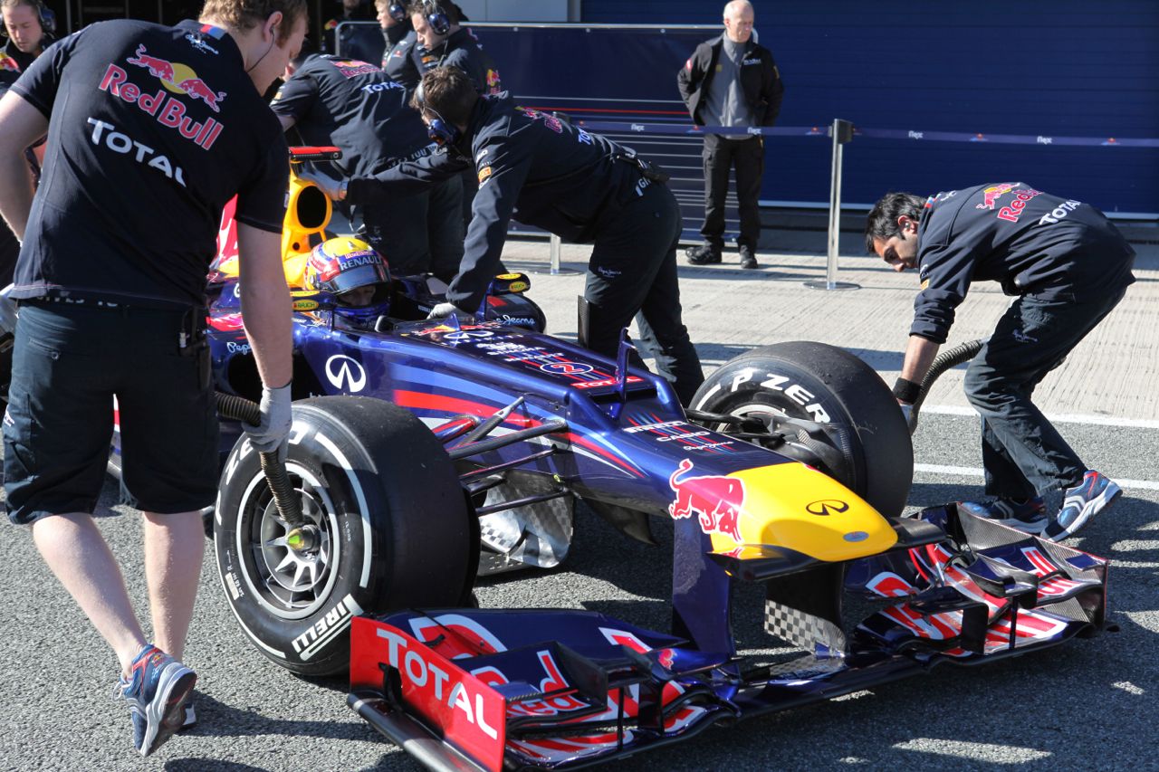 07.02.2012 Jerez, Spain,
Mark Webber (AUS), Red Bull Racing in the new RB8  - Formula 1 Testing, day 1 - Formula 1 World Championship 