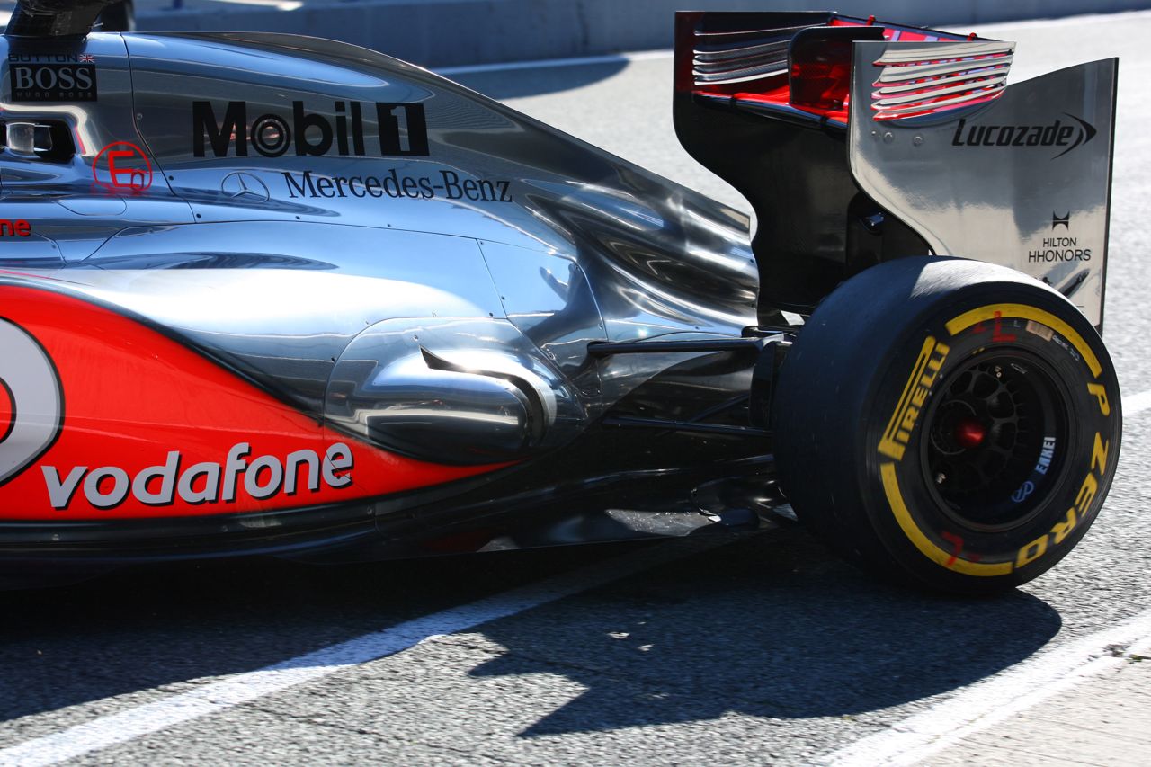 07.02.2012 Jerez, Spain,
McLaren Rear end and wing  - Formula 1 Testing, day 1 - Formula 1 World Championship 