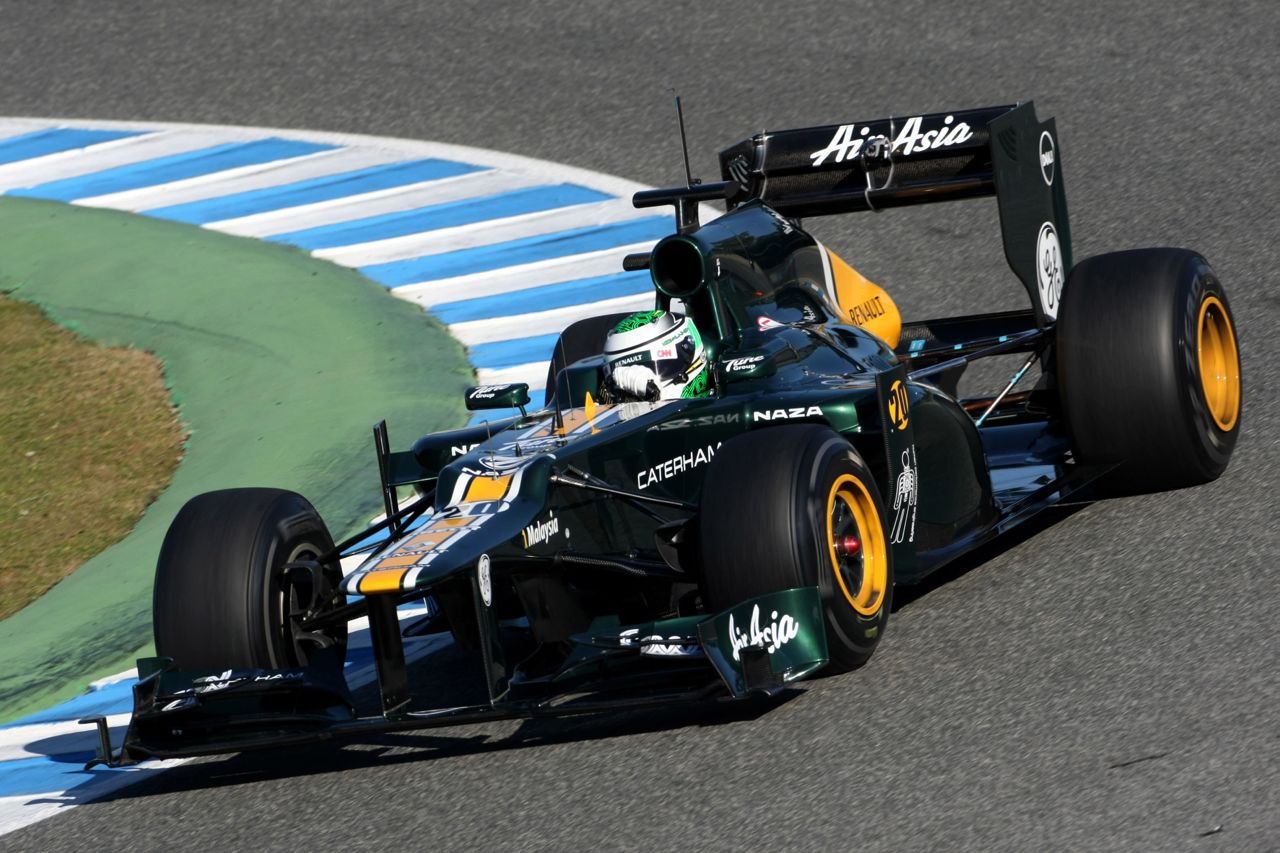 07.02.2012 Jerez, Spain,
Heikki Kovalainen (FIN), Caterham F1 Team   - Formula 1 Testing, day 1 - Formula 1 World Championship 
