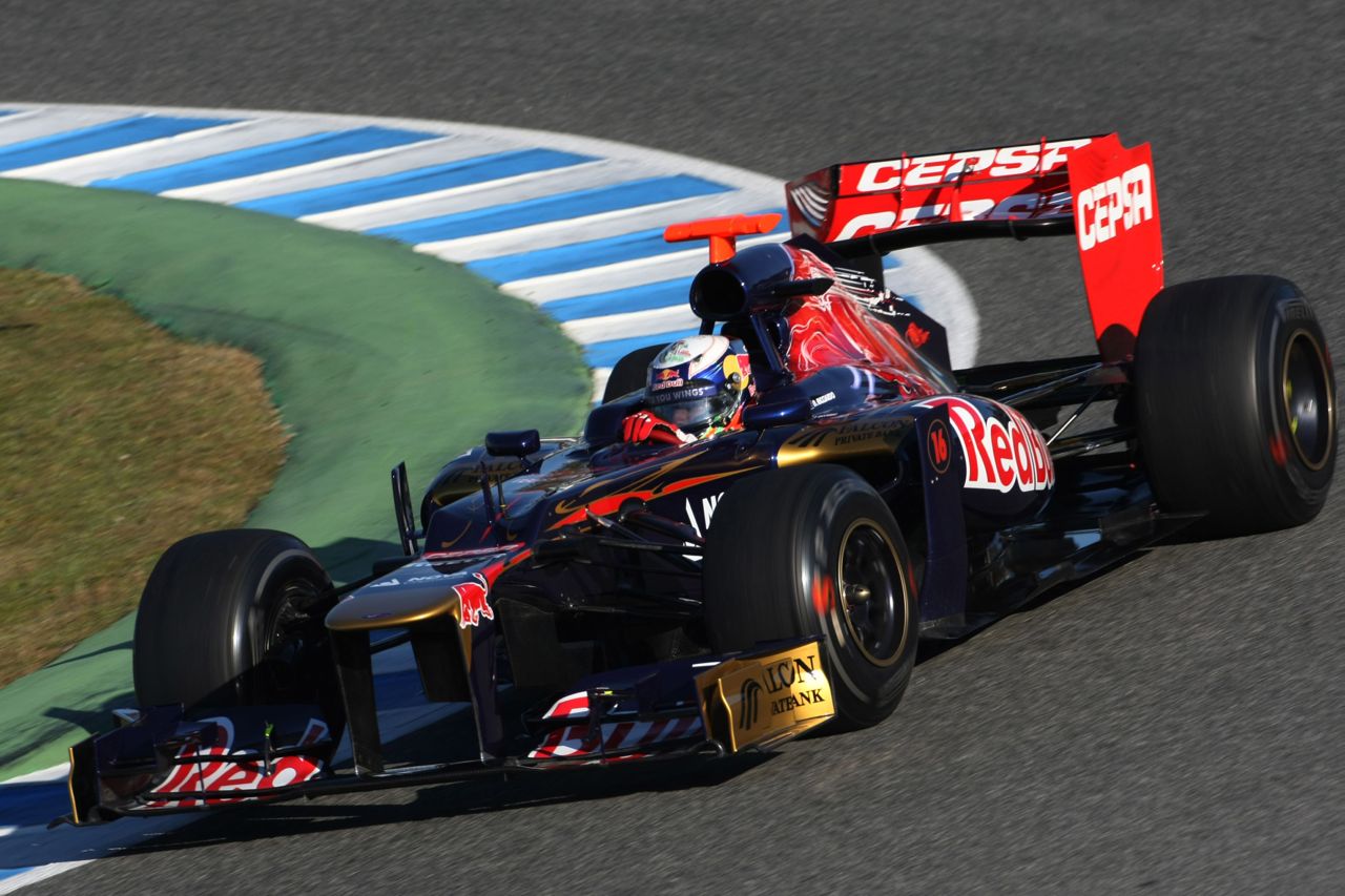 07.02.2012 Jerez, Spain,
Daniel Ricciardo (AUS), Scuderia Toro Rosso   - Formula 1 Testing, day 1 - Formula 1 World Championship 