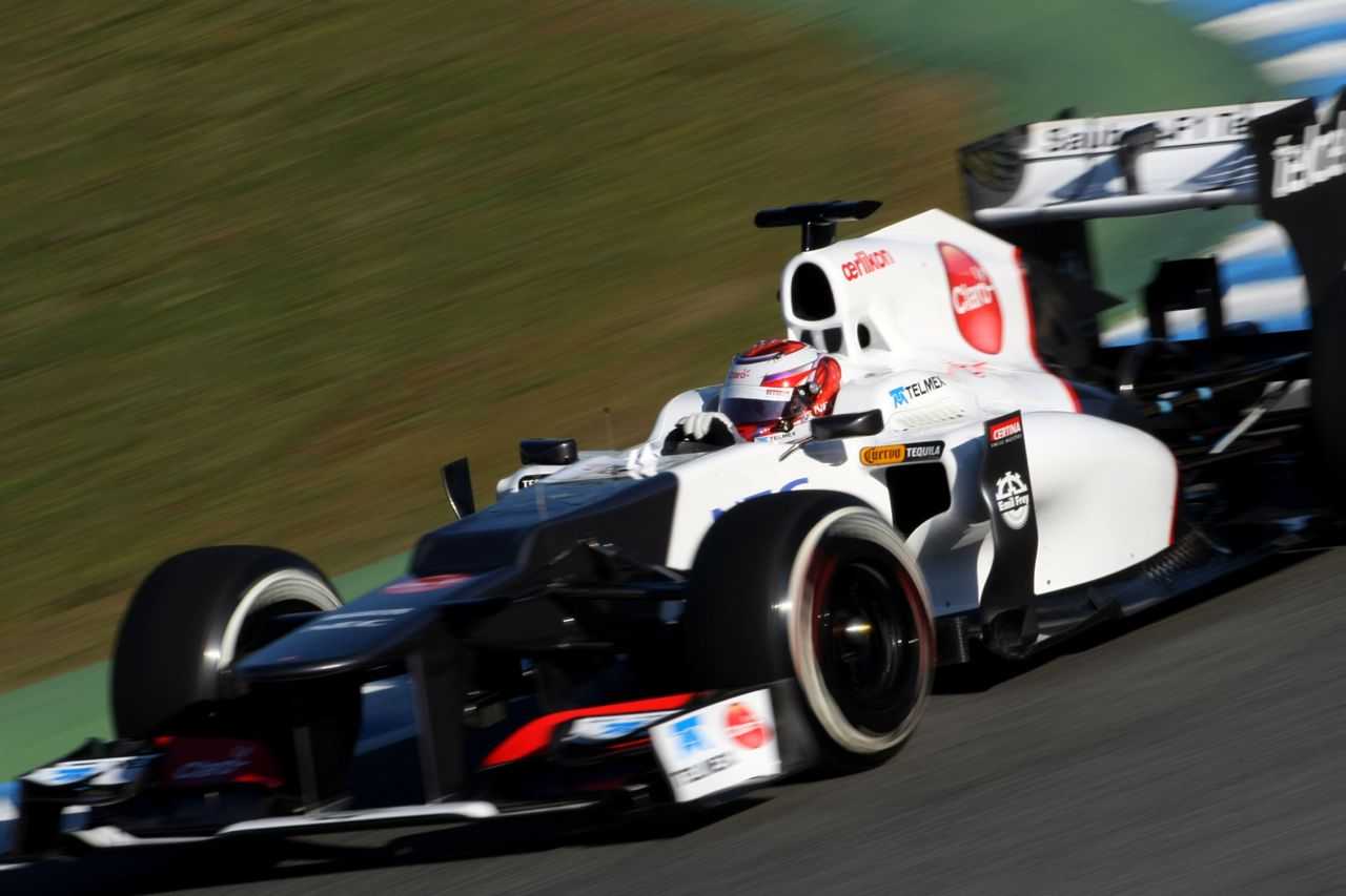 07.02.2012 Jerez, Spain,
Kamui Kobayashi (JAP), Sauber F1 Team   - Formula 1 Testing, day 1 - Formula 1 World Championship 