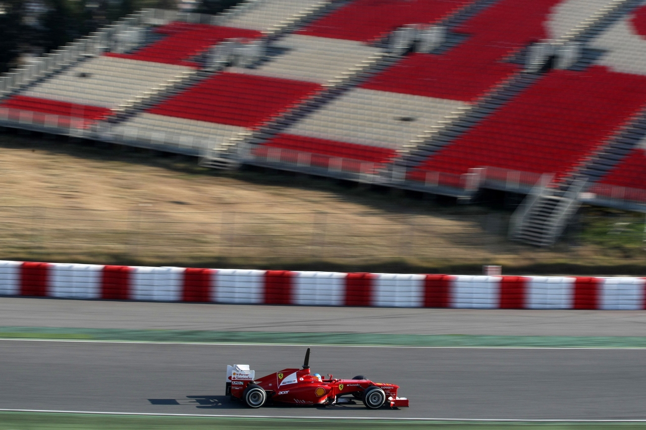 21.02.2012, Barcelona, Spain,
Fernando Alonso (ESP), Scuderia Ferrari   - Formula 1 Testing, day 1 - Formula 1 World Championship 