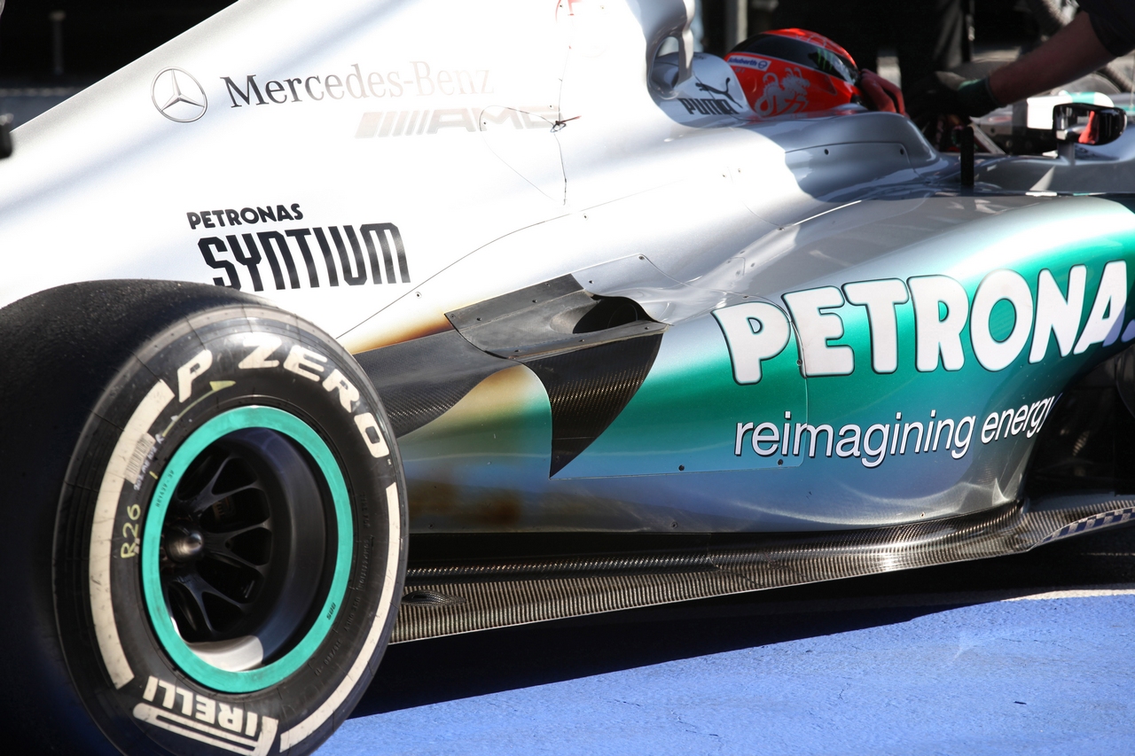 21.02.2012 Barcelona, Spain,
Michael Schumacher (GER), Mercedes AMG Petronas - Formula 1 Testing, day 1 - Formula 1 World Championship 