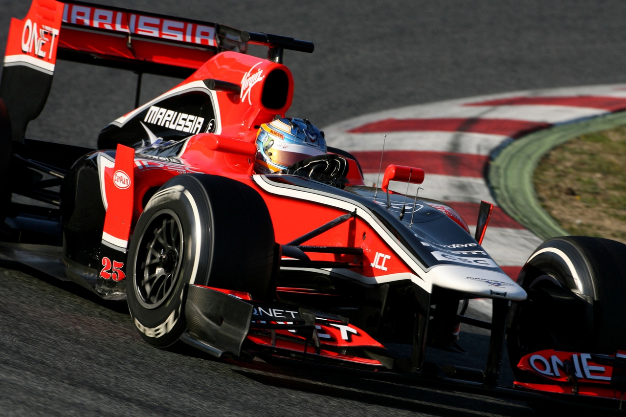 21.02.2012, Barcelona, Spain,
Charles Pic (FRA), Marussia F1 Team   - Formula 1 Testing, day 1 - Formula 1 World Championship 