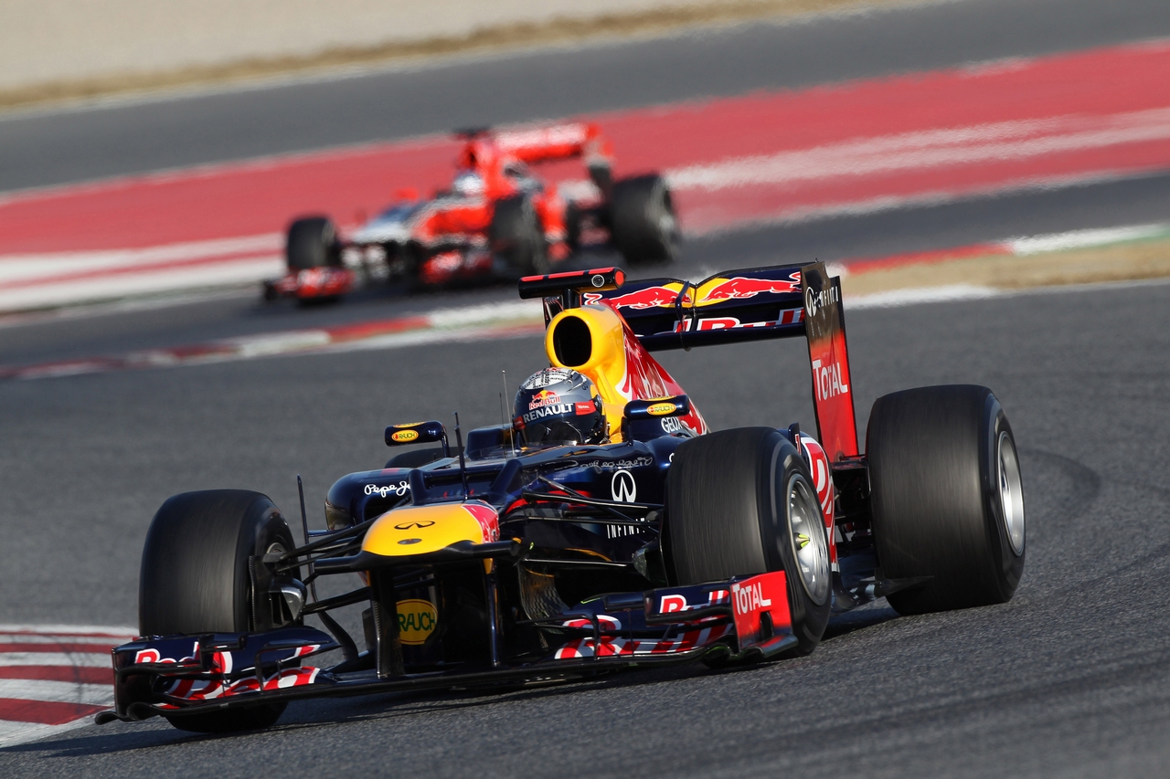 21.02.2012, Barcelona, Spain,
Sebastian Vettel (GER), Red Bull Racing - Formula 1 Testing, day 1 - Formula 1 World Championship 