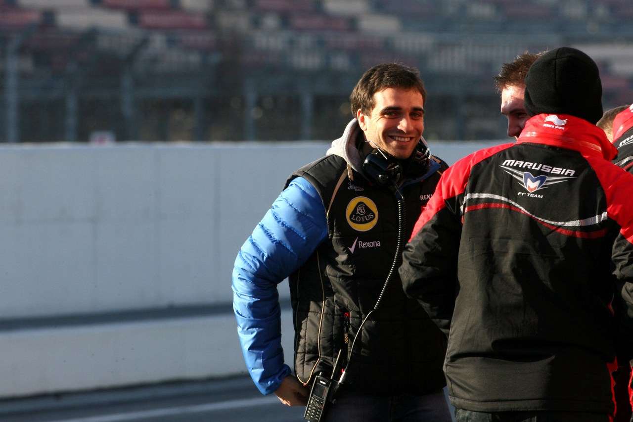 21.02.2012 Barcelona, Spain,
Jerome d'Ambrosio (BEL), third driver,  Lotus F1 Team   - Formula 1 Testing, day 1 - Formula 1 World Championship 