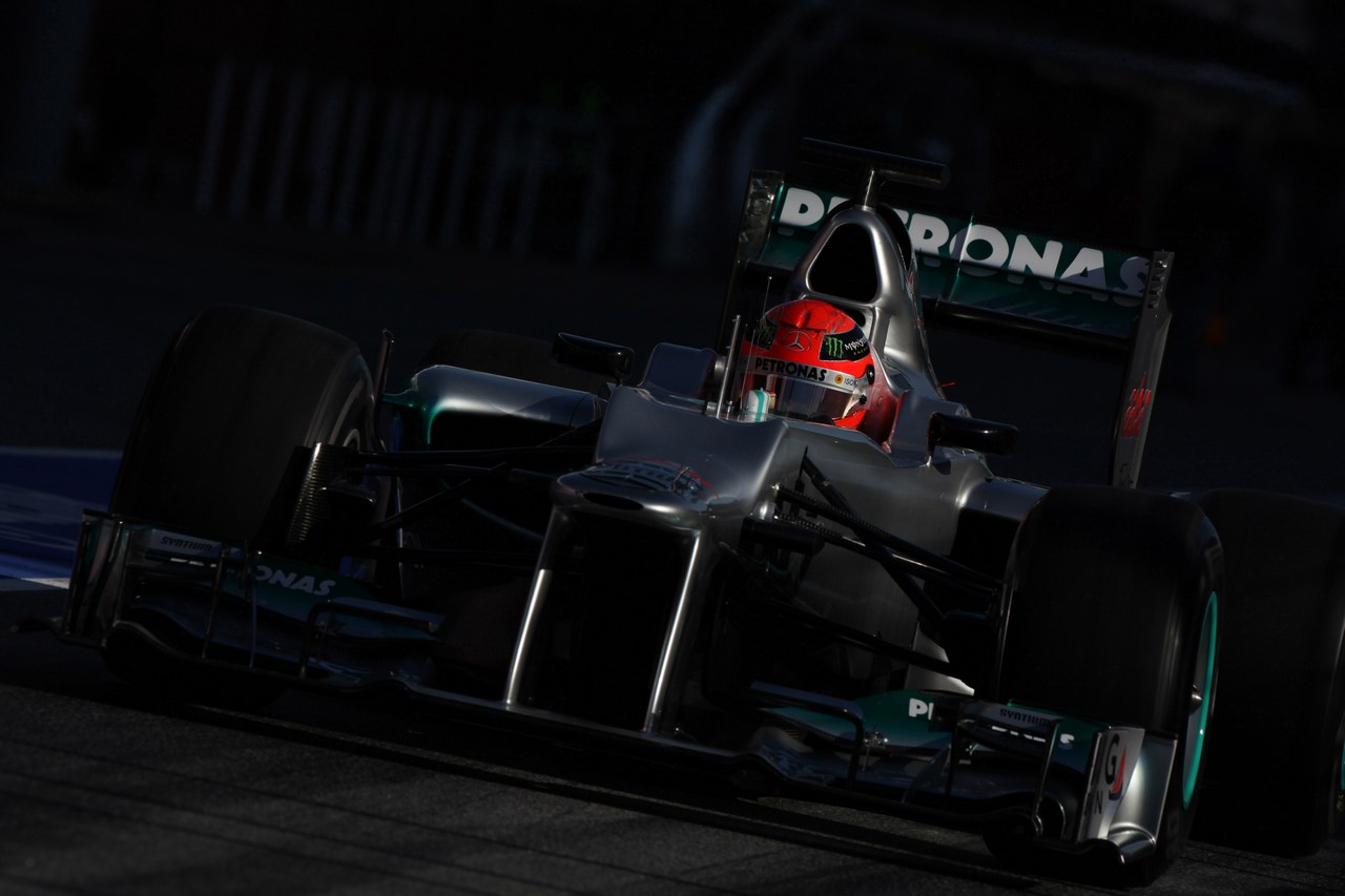 23.02.2012, Barcelona, Spain,
Michael Schumacher (GER), Mercedes AMG Petronas   - Formula 1 Testing, day 3 - Formula 1 World Championship 