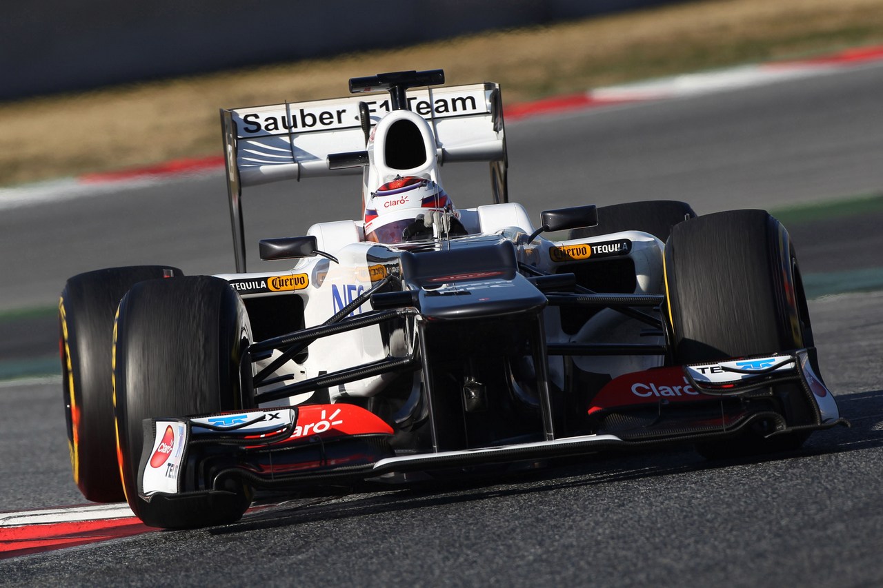 23.02.2012, Barcelona, Spain,
Kamui Kobayashi (JAP), Sauber F1 Team   - Formula 1 Testing, day 3 - Formula 1 World Championship 