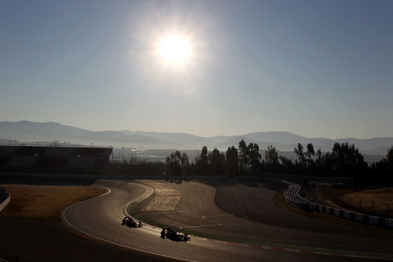 23.02.2012, Barcelona, ​​​​Spanien, Vitaly Petrov (RUS), Caterham F1 Team – Formel-1-Tests, Tag 3 – Formel-1-Weltmeisterschaft