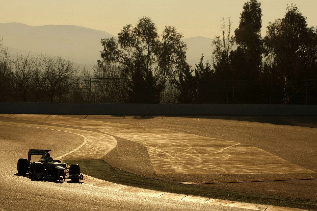 24.02.2012, Barcelona, Spain,
Nico Rosberg (GER), Mercedes GP   - Formula 1 Testing, day 4 - Formula 1 World Championship 