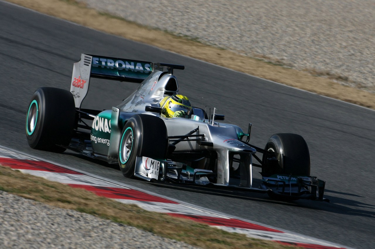 24.02.2012, Barcelona, Spain,
Nico Rosberg (GER), Mercedes GP   - Formula 1 Testing, day 4 - Formula 1 World Championship 