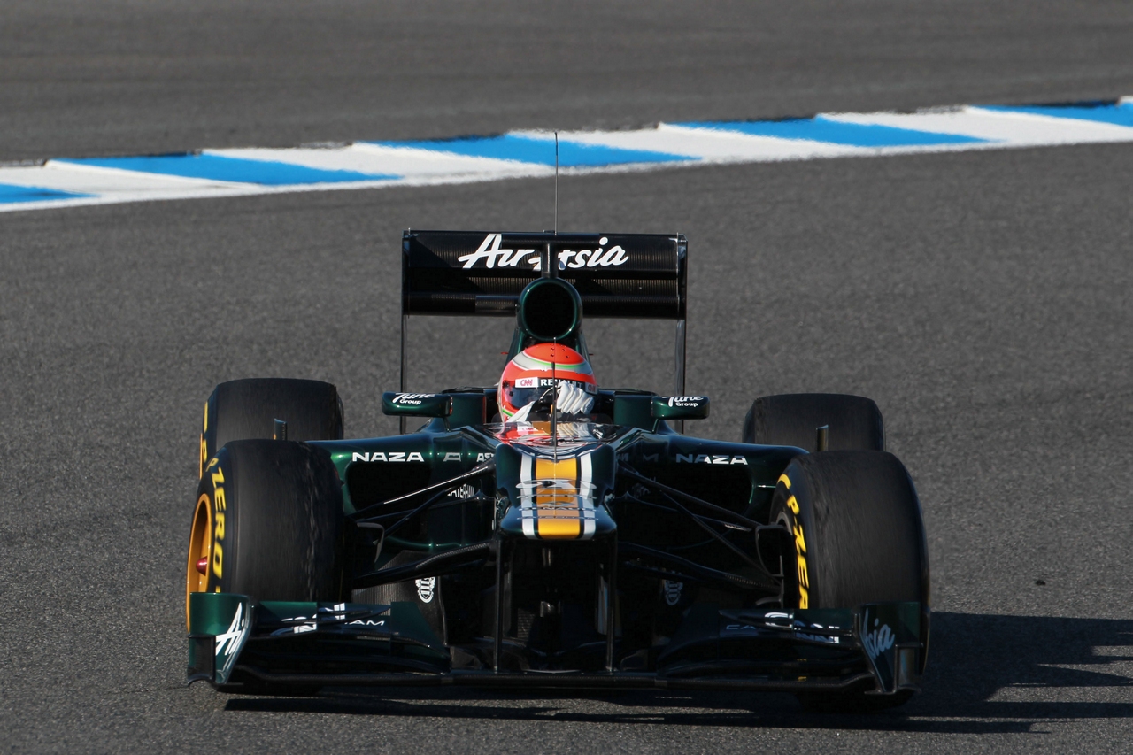 10.02.2012 Jerez, Spain,
Jarno Trulli (ITA), Caterham Team   - Formula 1 Testing, day 4 - Formula 1 World Championship 