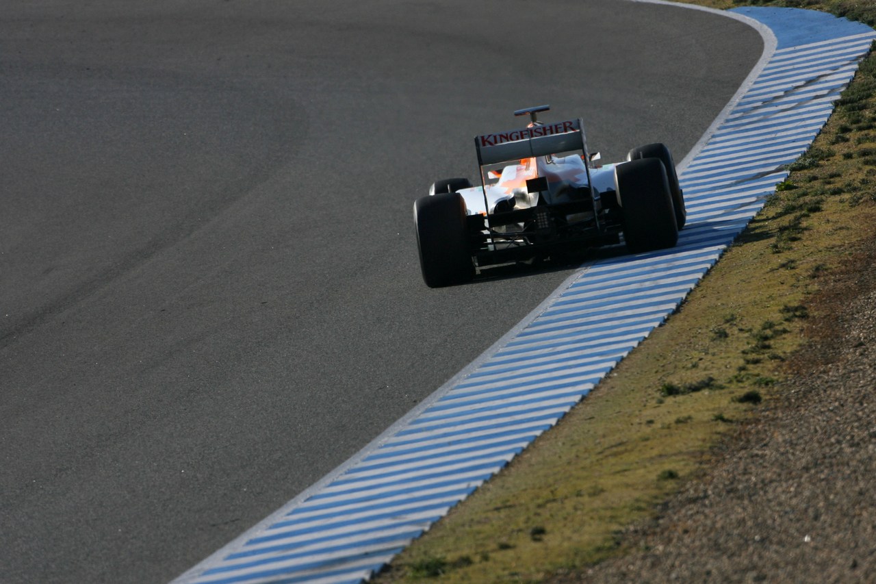 10.02.2012 Jerez, Spain,
Nico Hulkenberg (GER), Sahara Force India Formula One Team   - Formula 1 Testing, day 4 - Formula 1 World Championship 