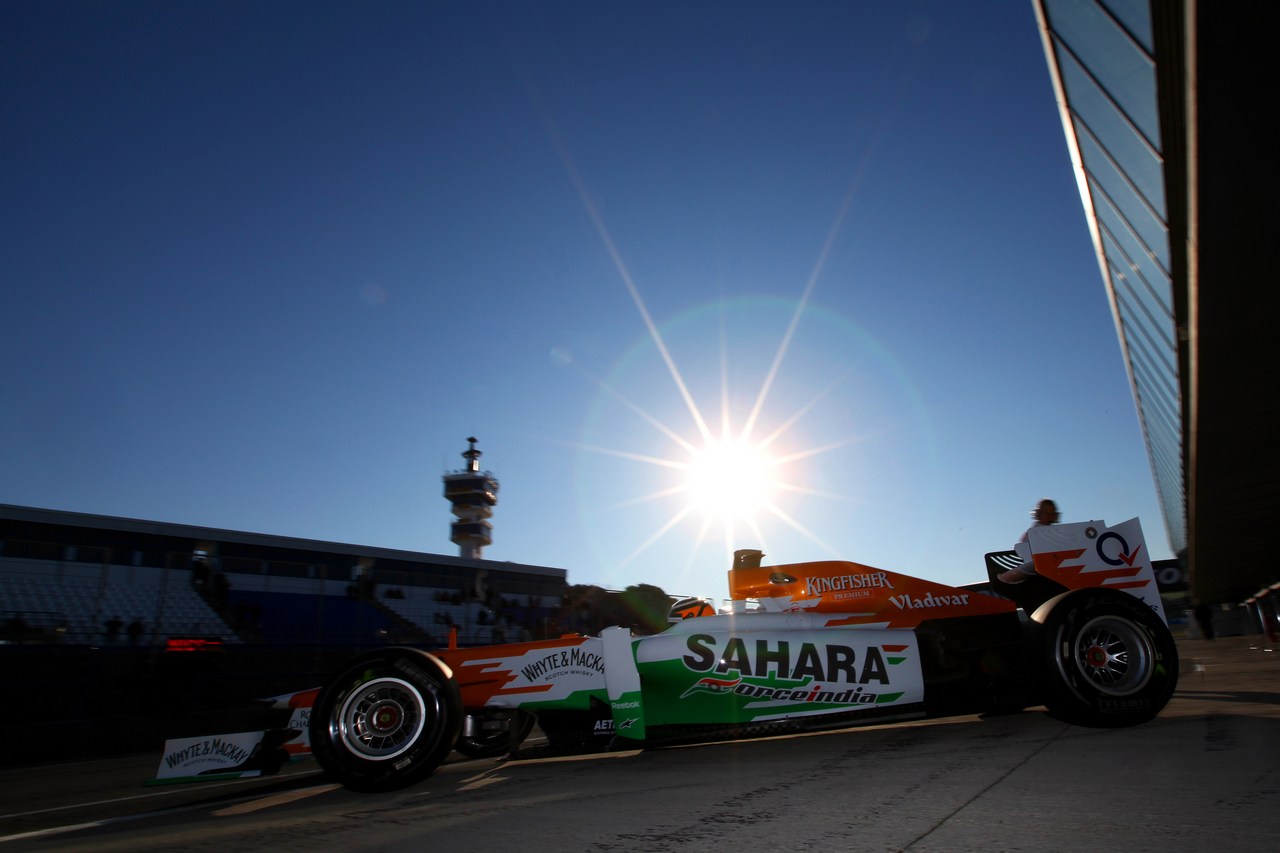 10.02.2012 Jerez, Spain,
Nico Hulkenberg (GER), Sahara Force India Formula One Team - Formula 1 Testing, day 1 - Formula 1 World Championship 