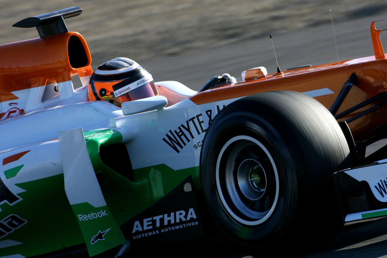 10.02.2012 Jerez, Spain,
Nico Hulkenberg (GER), Sahara Force India Formula One Team   - Formula 1 Testing, day 4 - Formula 1 World Championship 