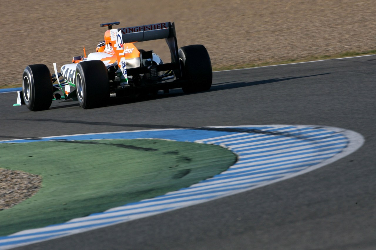 10.02.2012 Jerez, Spain,
Nico Hulkenberg (GER), Sahara Force India Formula One Team   - Formula 1 Testing, day 4 - Formula 1 World Championship 