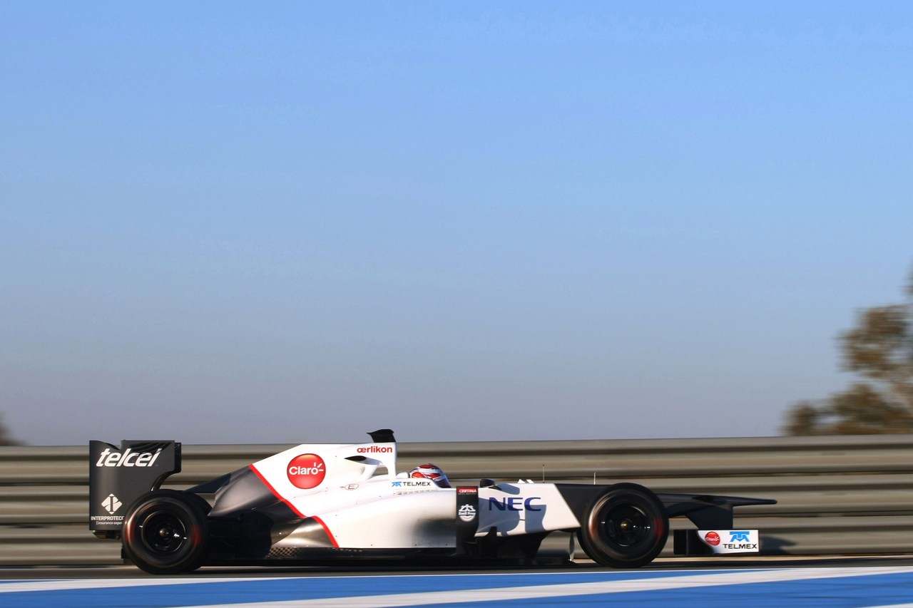 10.02.2012 Jerez, Spain,
Kamui Kobayashi (JAP), Sauber F1 Team   - Formula 1 Testing, day 4 - Formula 1 World Championship 