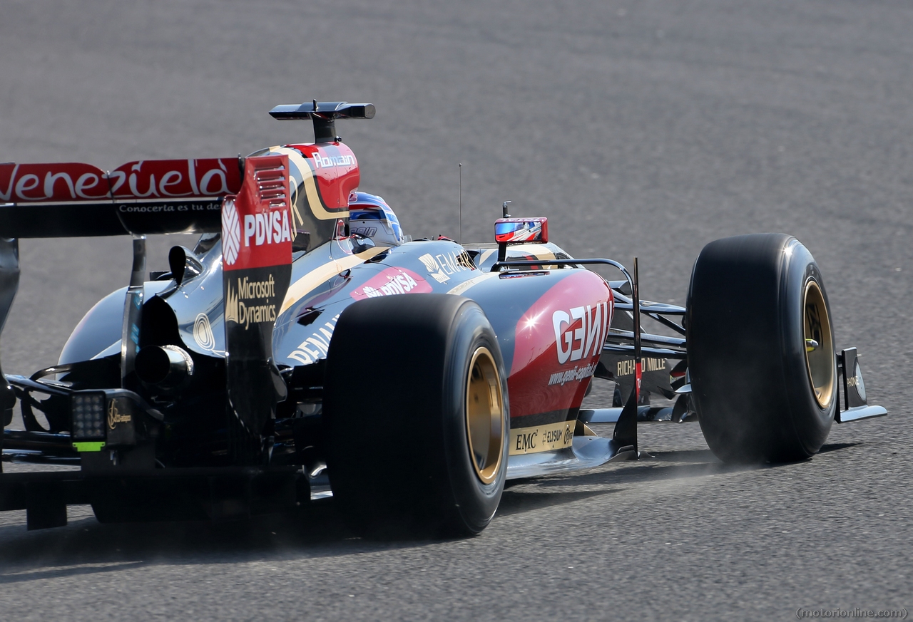 Romain Grosjean (FRA), Lotus F1 Team 
19.02.2014. Formula One Testing, Bahrain Test One, Day One, Sakhir, Bahrain.