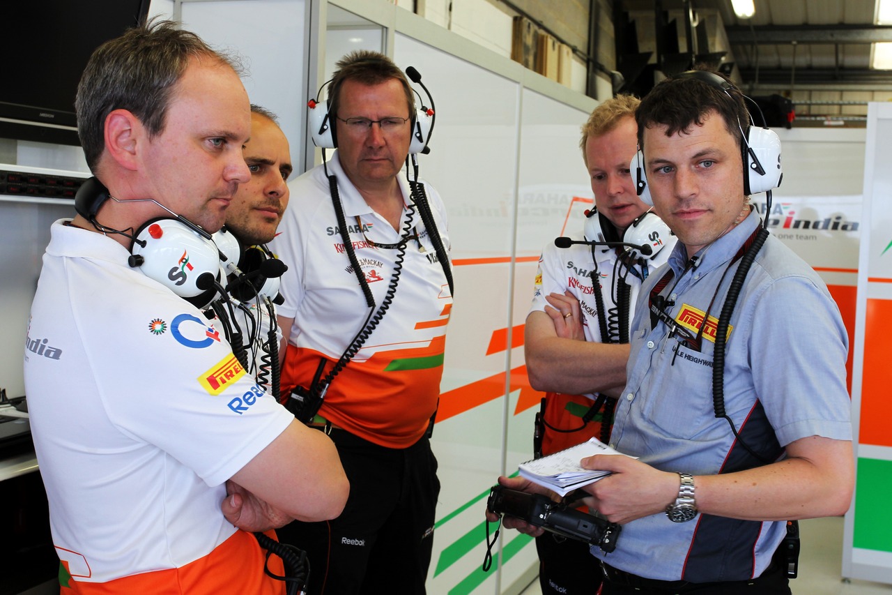 Pirelli Tyre Engineer with the Sahara Force India F1 Team.
