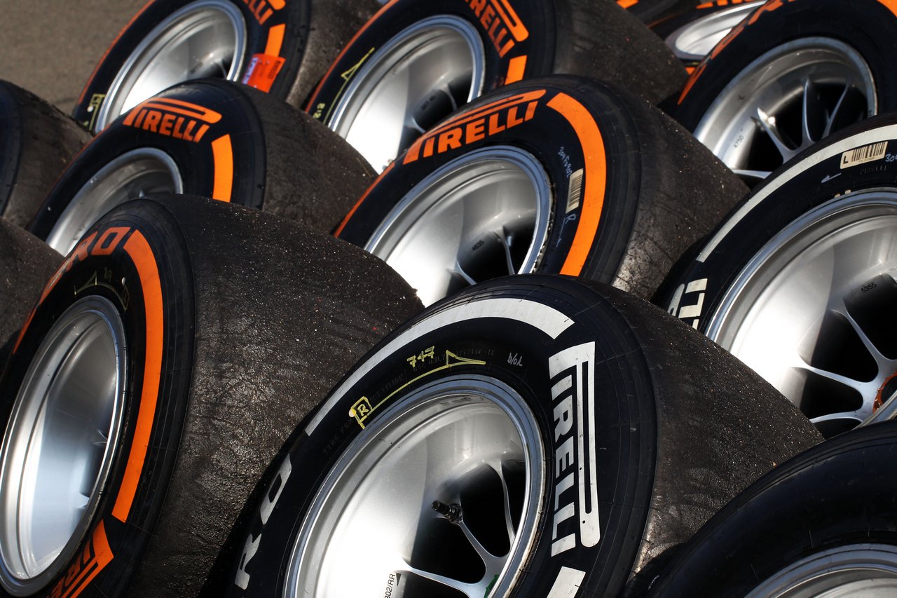 Pirelli tyres.
