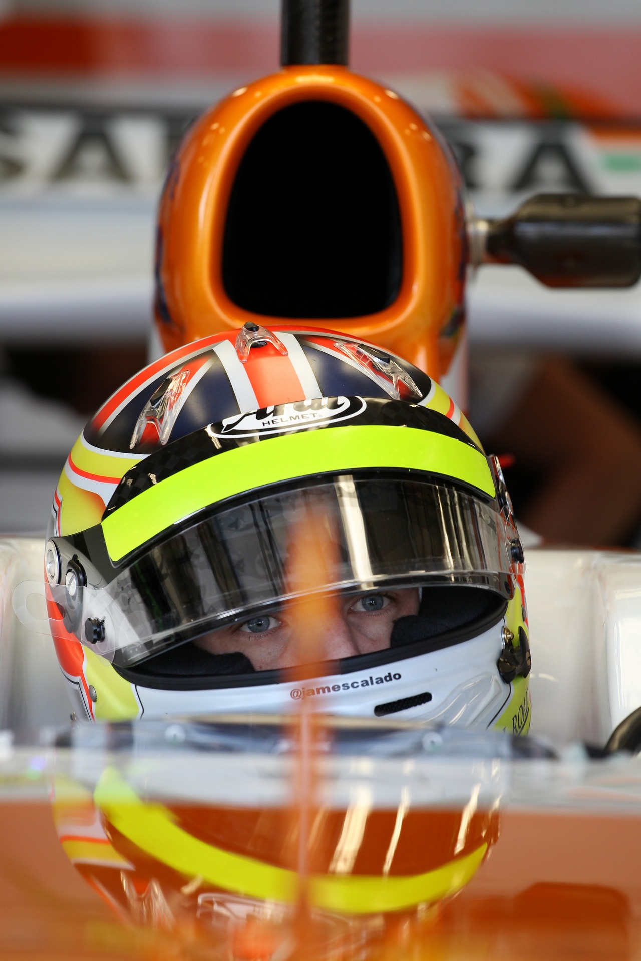 James Calado (GBR) Sahara Force India VJM06 Test Driver.

