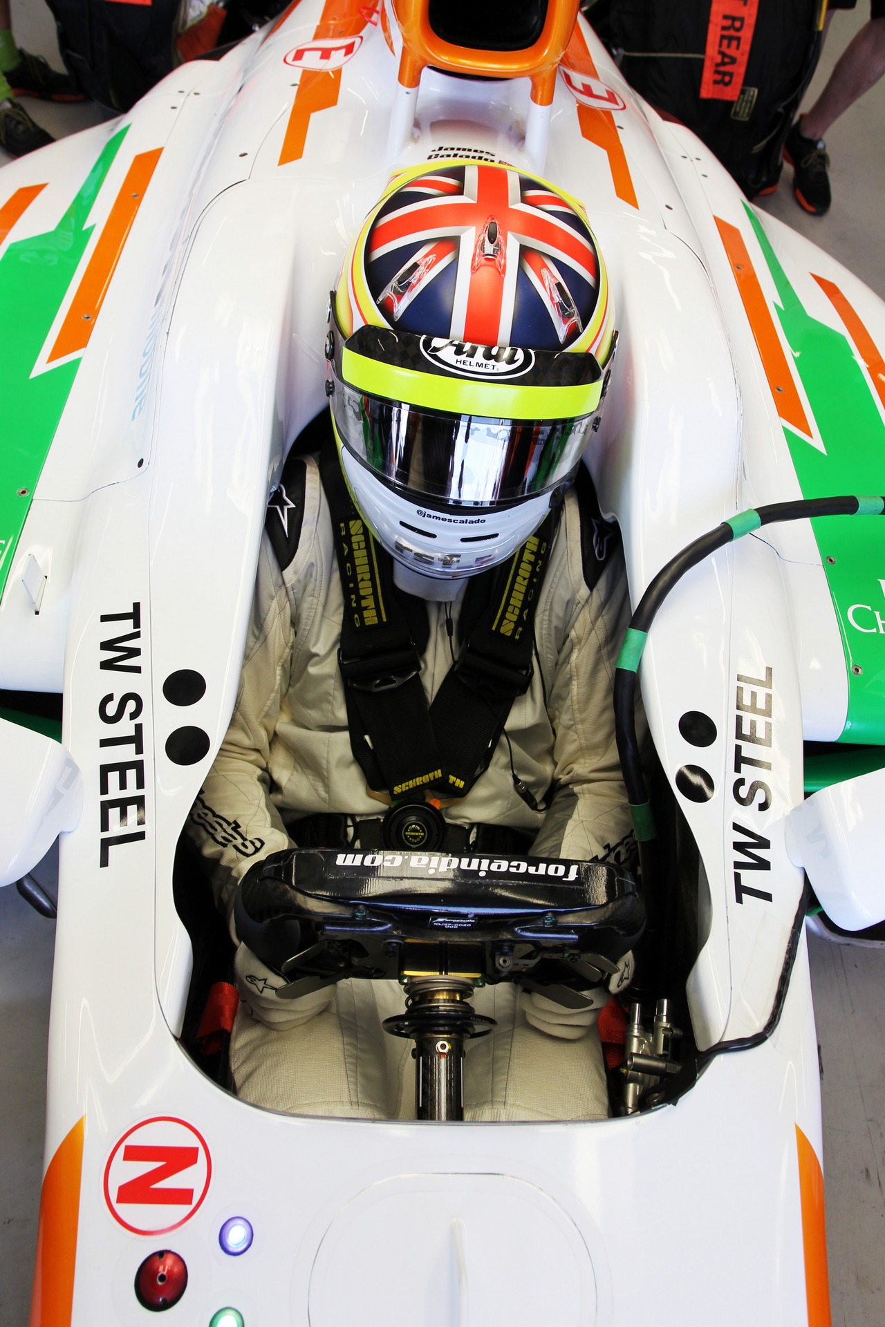 James Calado (GBR) Sahara Force India VJM06 Test Driver.
