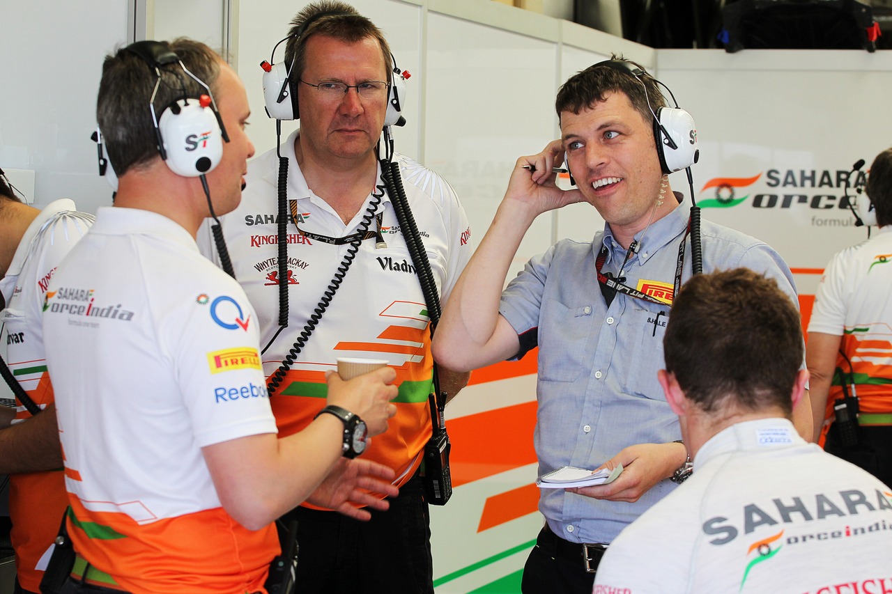 Pirelli Tyre Engineer with the Sahara Force India F1 Team.
