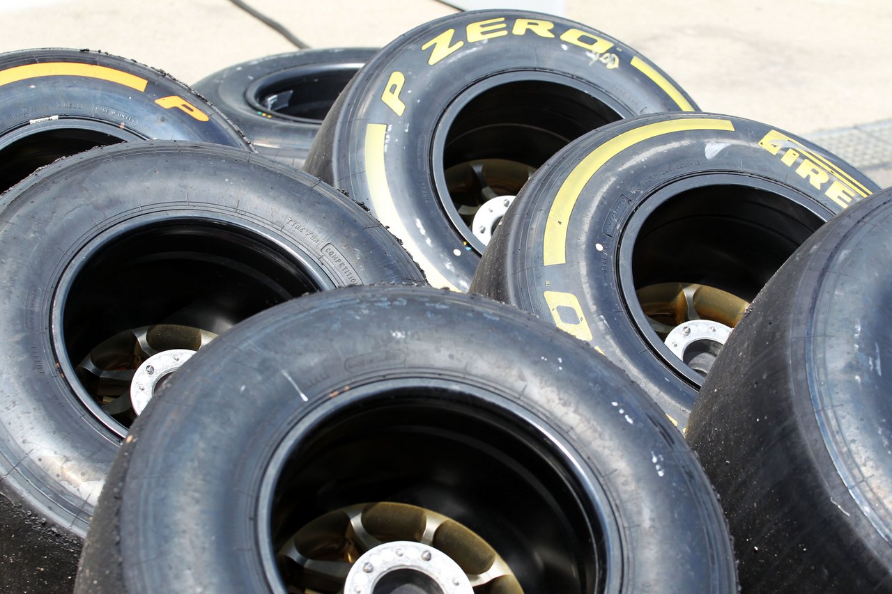 Used Pirelli tyres.
