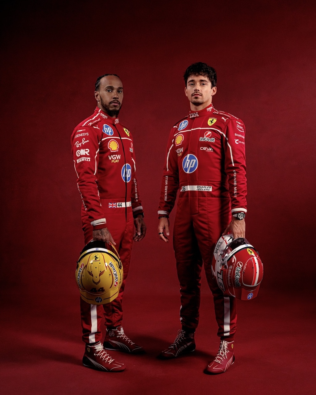 TUTE FERRARI 2025 HAMILTON LECLERC