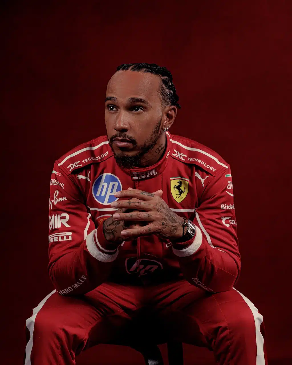 TUTE FERRARI 2025 HAMILTON LECLERC