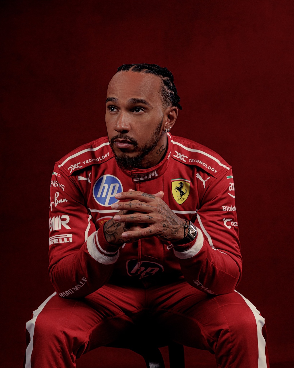 TUTE FERRARI 2025 HAMILTON LECLERC