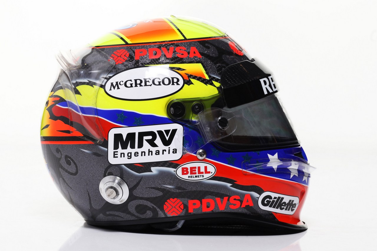 08.02.2012 Jerez, Spain,
Pastor Maldonado (VEN), Williams F1 Team helmet - Formula 1 Testing, day 1 - Formula 1 World Championship 