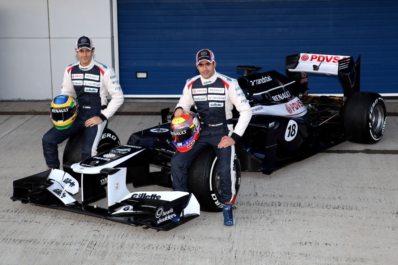 07.02.2012 Jerez, Spain, 
Bruno Senna (VEN), Williams F1 Team and Pastor Maldonado (VEN), Williams F1 Team  - Williams F1 Team FW34 Launch 