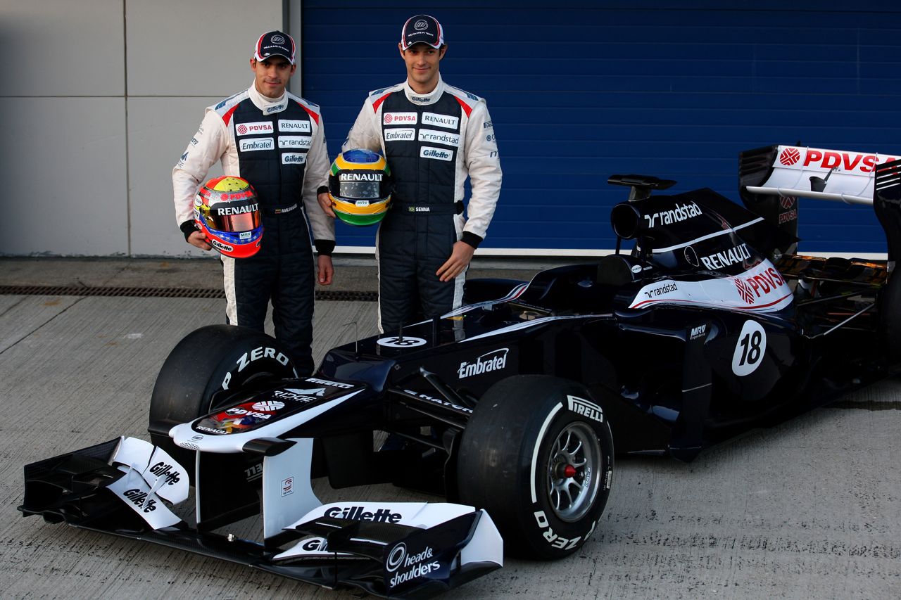 07.02.2012 Jerez, Spain, 
Pastor Maldonado (VEN), Williams F1 Team and Bruno Senna (VEN), Williams F1 Team - Williams F1 Team FW34 Launch 