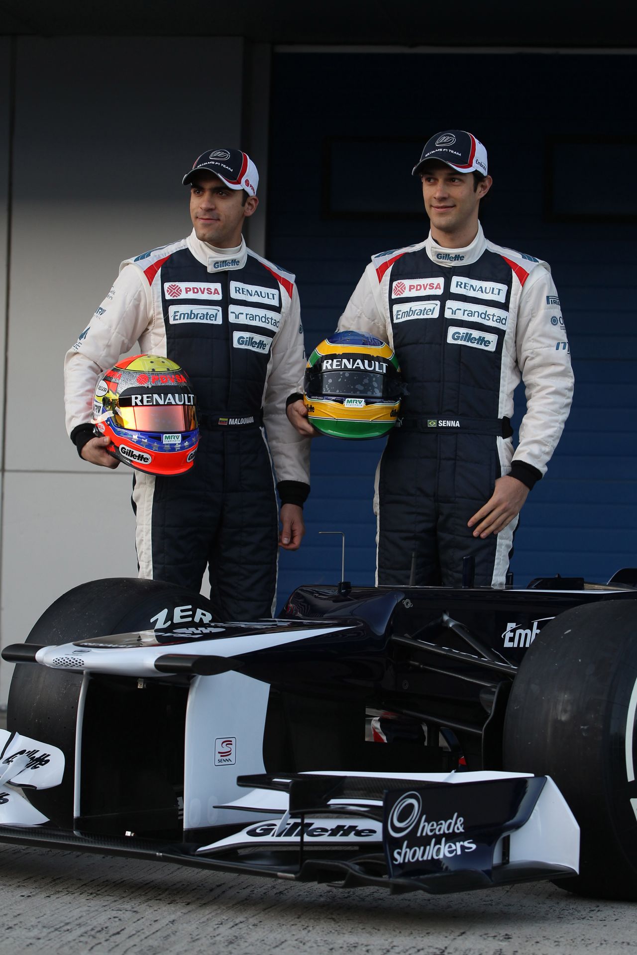 07.02.2012 Jerez, Spain, 
Pastor Maldonado (VEN), Williams F1 Team and Bruno Senna (VEN), Williams F1 Team  - Williams F1 Team FW34 Launch 