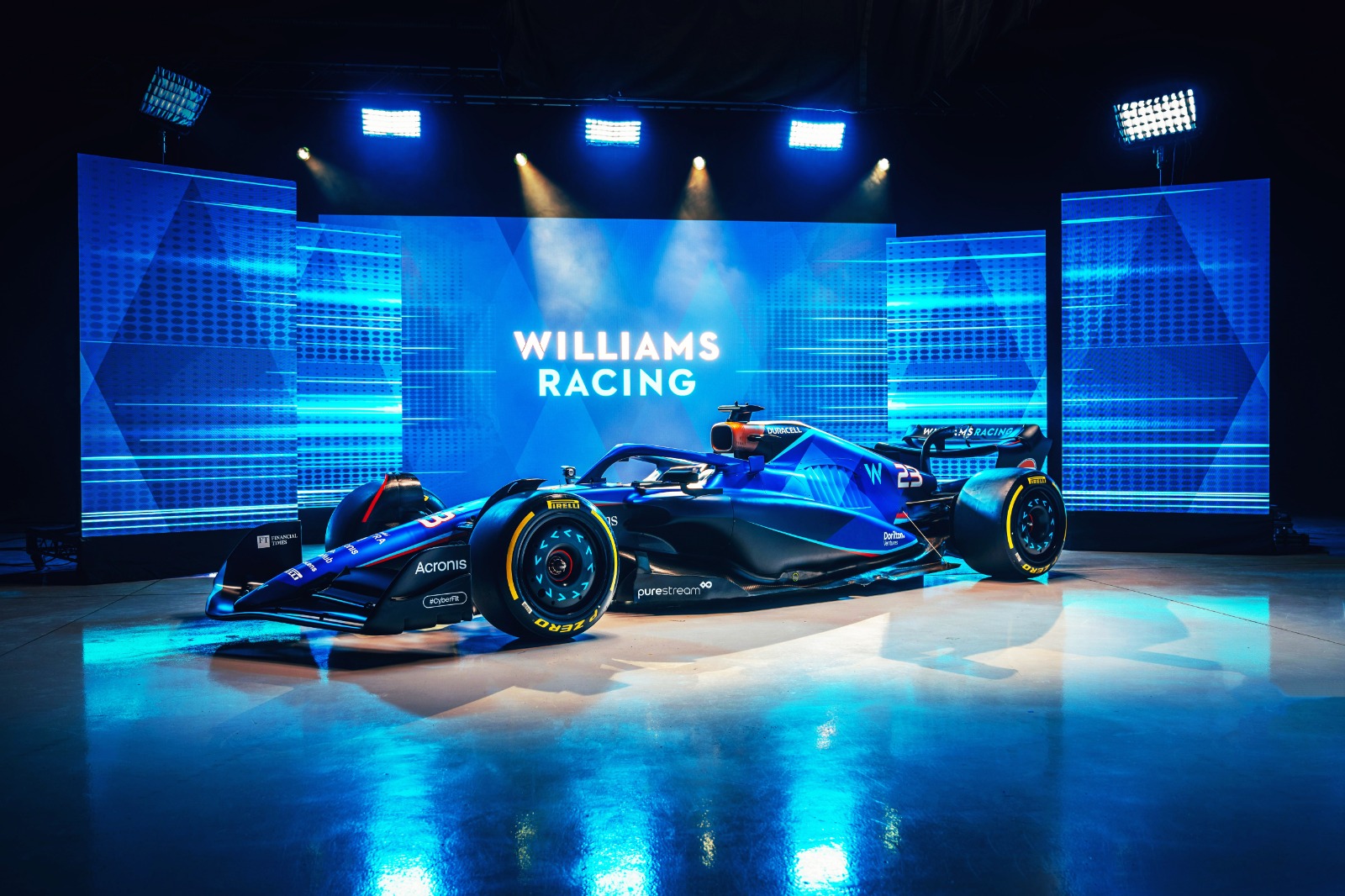 Williams FW45: evento di lancio della livrea