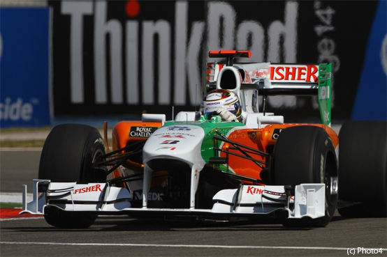 Force India: Sutil e Liuzzi al lavoro sulla nuova ala posteriore in Turchia