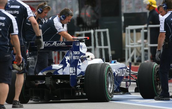 Nuovi scarichi per la Williams a Silverstone