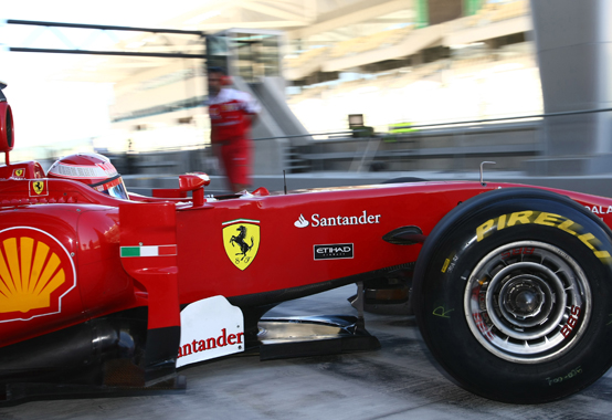 Test Pirelli F1: miglior tempo per la Ferrari con Massa