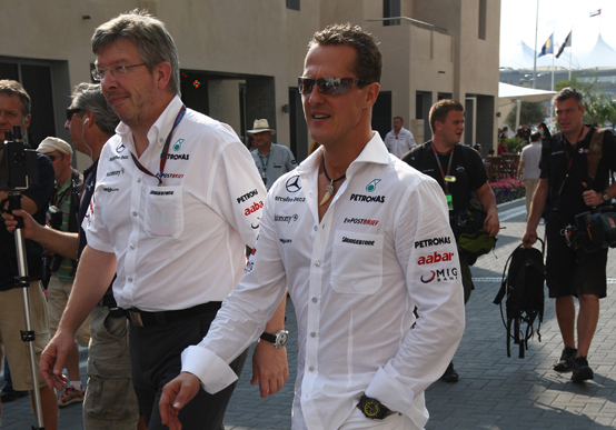 Brawn: “Schumacher nel 2010 ha patito la mancanza di un buon simulatore”