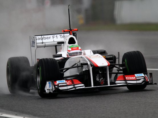Sauber: Sergio Perez in pista a Barcellona