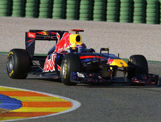 Red Bull: Webber completa la sessione di test a Valencia della RB7