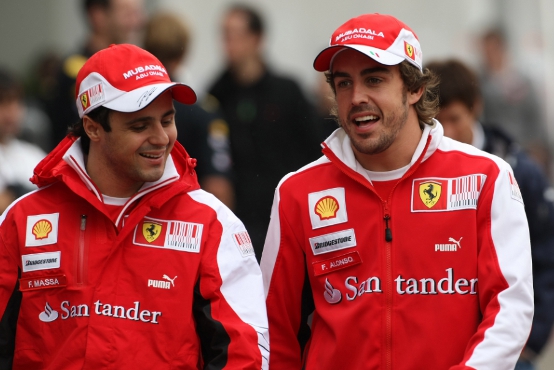 Alonso: “Non sono molti i piloti piu’ veloci di Massa”
