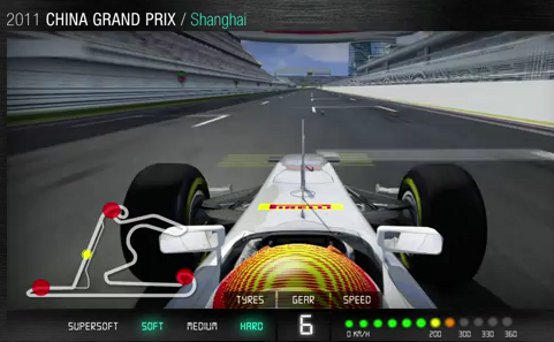 Pirelli 3D video: Track lap in Shanghai