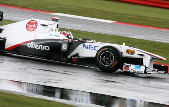 Sauber: Una buona giornata bagnata per Perez e Kobayashi a Silverstone
