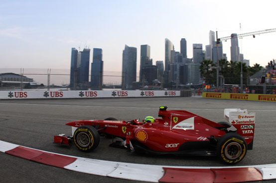 Massa: “Ferrari più competitiva a Singapore”