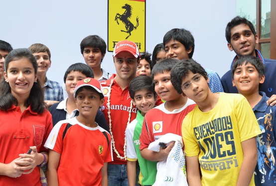 Ferrari, Massa : « Un accueil chaleureux à New Delhi »